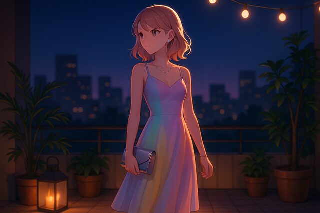 エレガントアフターパーティコーデ