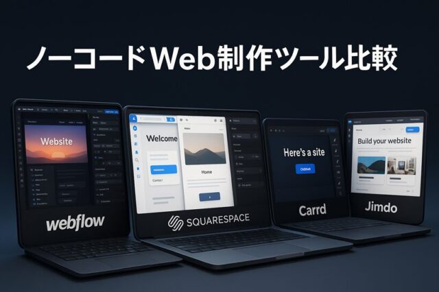 ノーコードWeb制作ツール比較