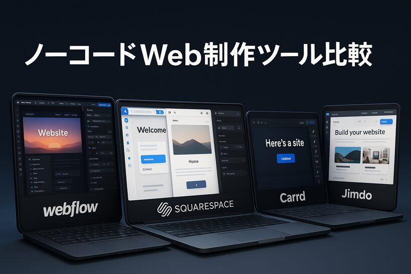 ノーコードWeb制作ツール比較