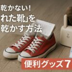 靴が乾かない！？“濡れた靴の乾かし方・便利グッズ・対策”完全ガイド【2025年梅雨対策】