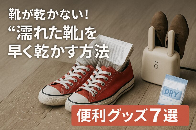 “濡れた靴”を早く乾かす方法＆便利グッズ7選
