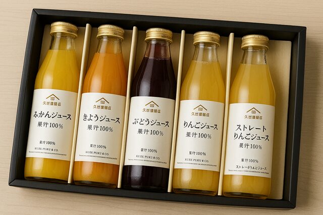 久世福商店〈果汁100％ジュース 飲み比べセット〉