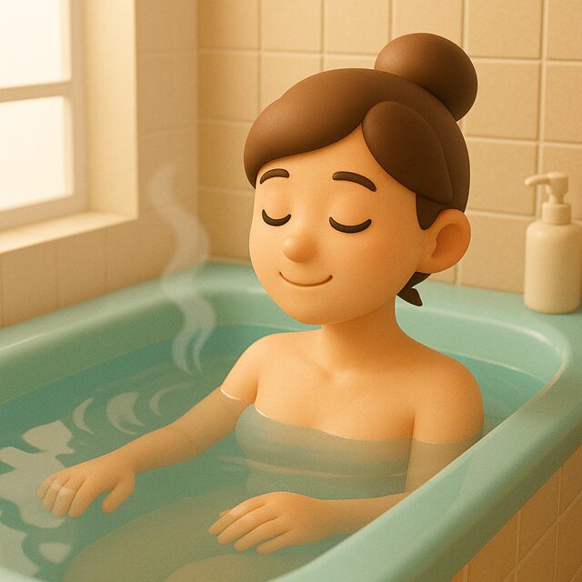 ぬるめの湯船で自律神経を整える