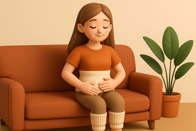 薄手の腹巻やレッグウォーマーで“内側から温活”