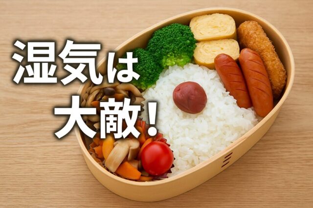 お弁当に湿気は大敵！