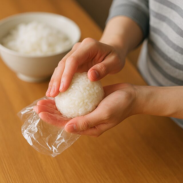 おにぎりはラップで