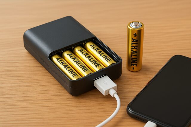 乾電池式モバイルバッテリー