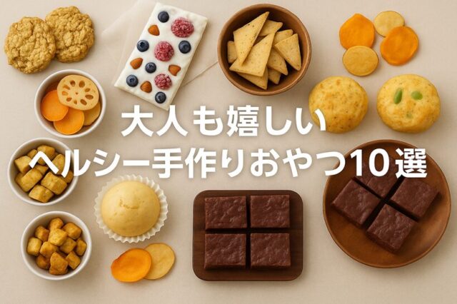 罪悪感なし！大人も嬉しいヘルシー手作りおやつ10選｜カロリー控えめ・しょっぱい系も【2025年版】
