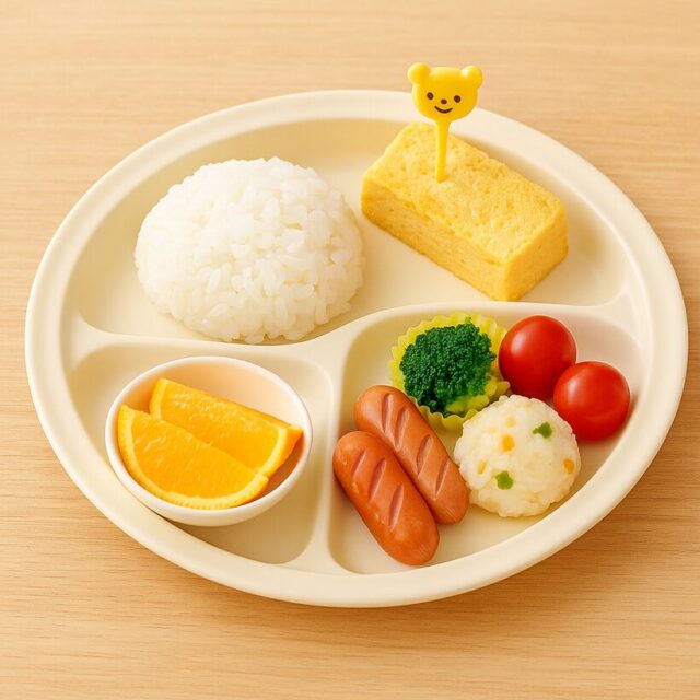 卵焼きとごはんのプチプレート