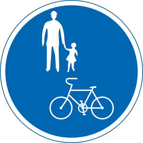 自転車及び歩行者専用標識