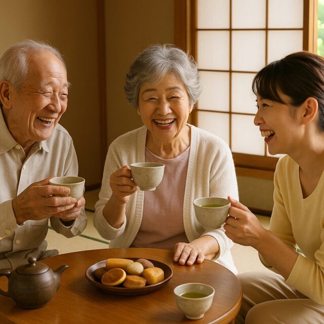 敬老の日の和やかな様子