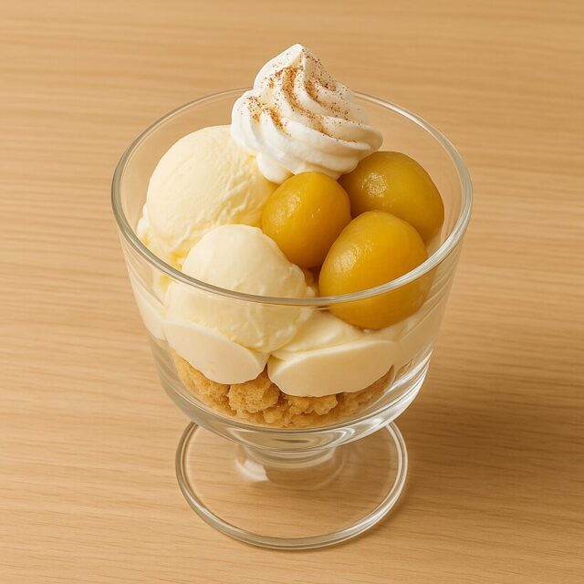 栗の甘露煮入りデザートカップ