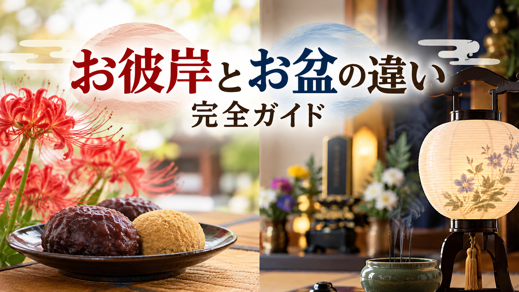 お彼岸とお盆の違い完全ガイド