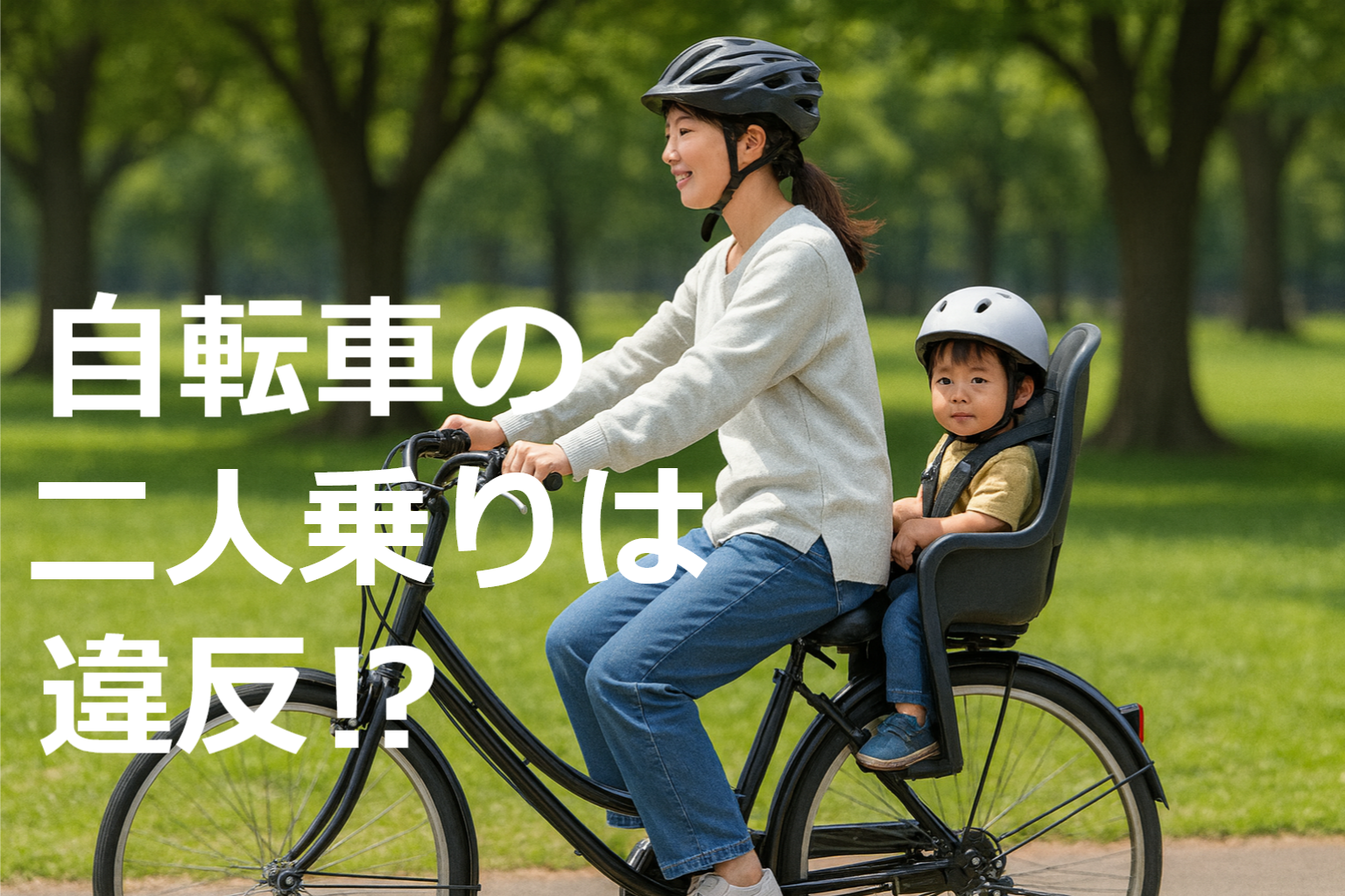 Is it illegal to ride two people on a bicycle