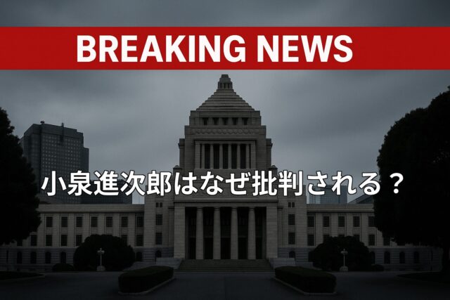 小泉進次郎はなぜ批判される？進次郎構文と炎上発言、学歴・大学・家族構成を解説