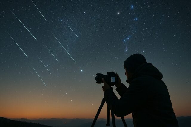 オリオン座流星群の撮影