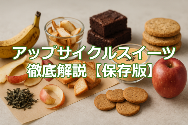 アップサイクルスイーツのビフォーアフターを表現したイメージ