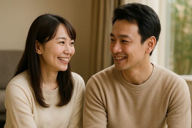 感謝を伝えあう夫婦