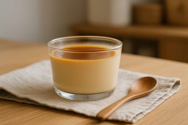 てんさい糖でつくるやさしいプリン（卵・乳不使用）