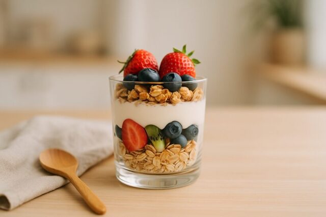 フルーツオートミールパフェ