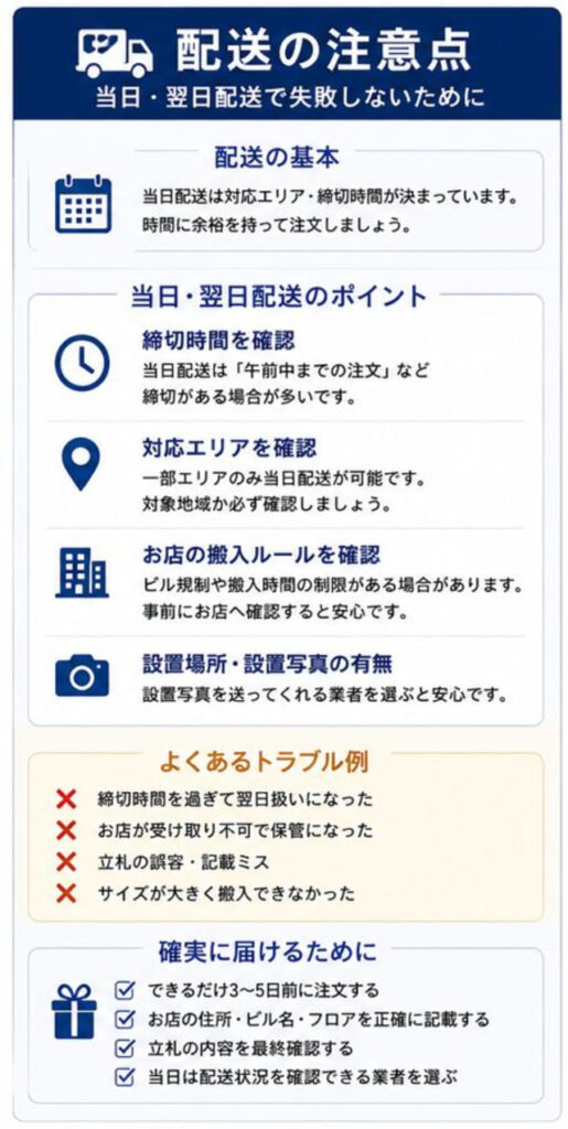 胡蝶蘭の配送における注意点