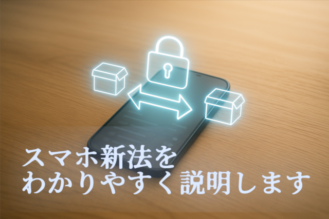 スマホ新法をわかりやすく説明します