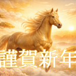 2026の午年の始まりに相応しい金色の馬