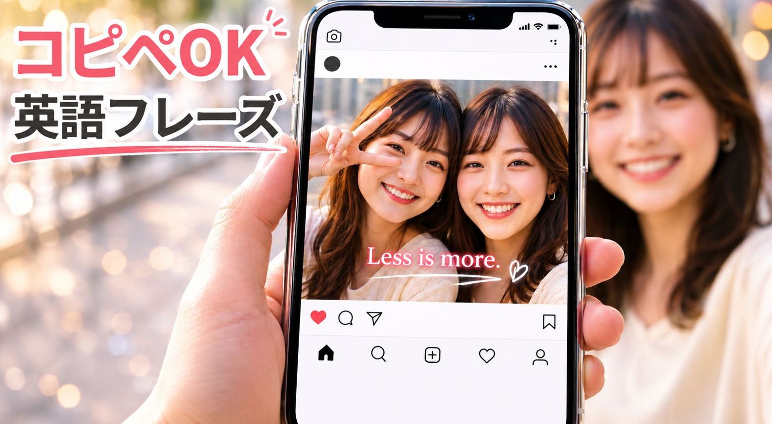SNSで使える短い英語フレーズを紹介するアイキャッチ画像