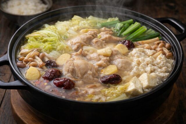 参鶏湯（サムゲタン）風・薬膳鍋