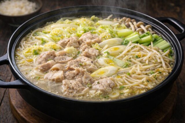 ネギ塩豚鍋（焼肉屋発想の進化系）