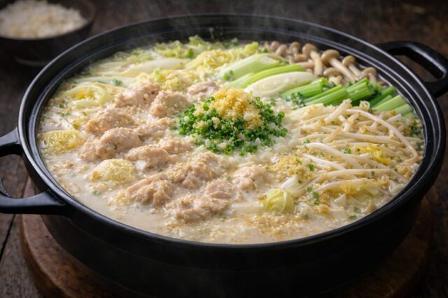 豆乳×生姜の白湯鍋（まろやか×ぽかぽか）