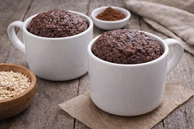 ココアオートミール蒸しパン(電子レンジ5分)