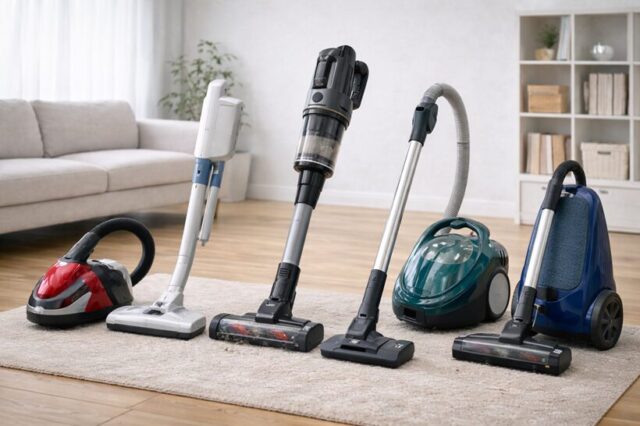 様々なタイプの掃除機