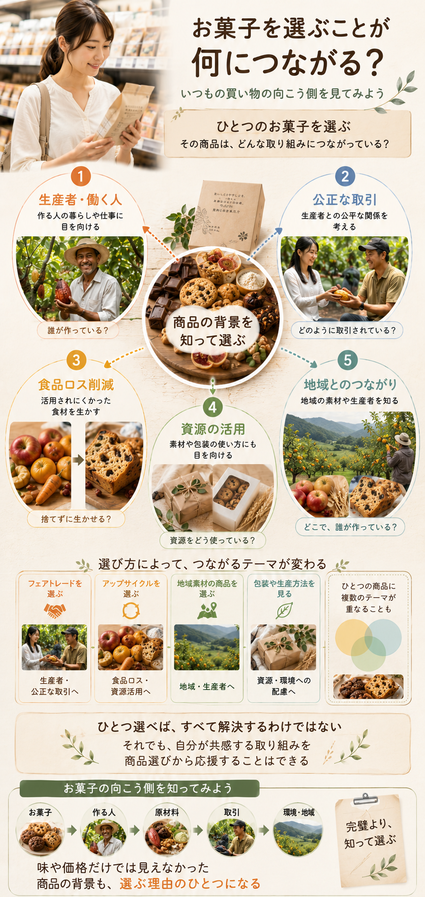 お菓子を選ぶことが何につながるか