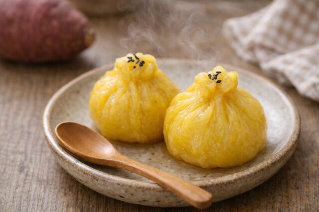 さつまいものやわらか茶巾