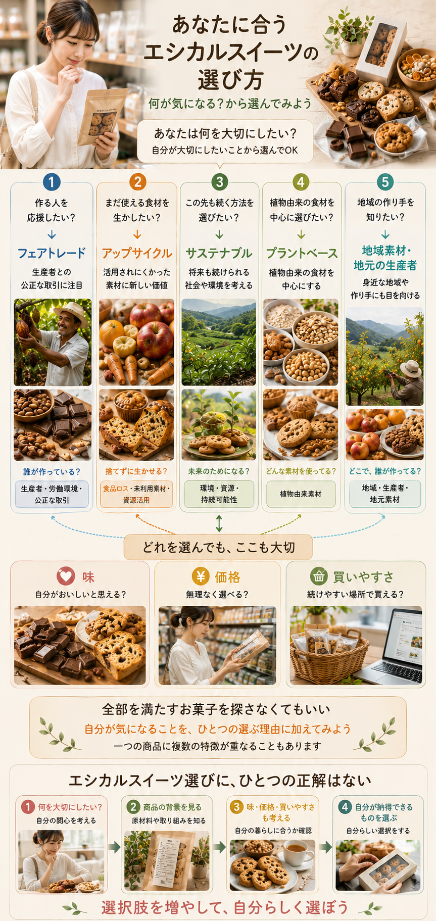 エシカルスイーツの選び方ガイド