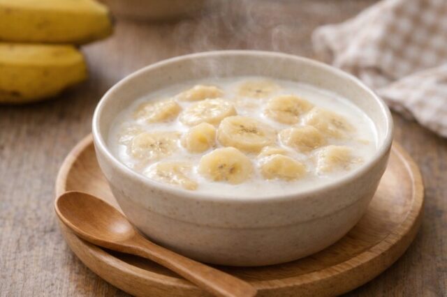 バナナのやさしいミルク煮