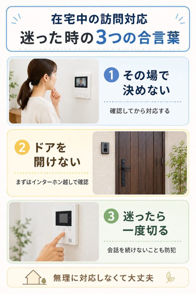 在宅中の訪問対応 迷った時の3つの合言葉