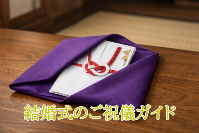 結婚式のご祝儀ガイド