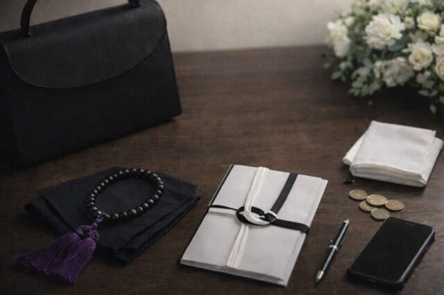 喪主・遺族・参列者の持ち物