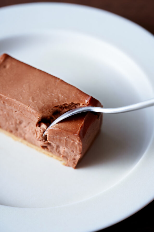 チョコレートレアチーズケーキ