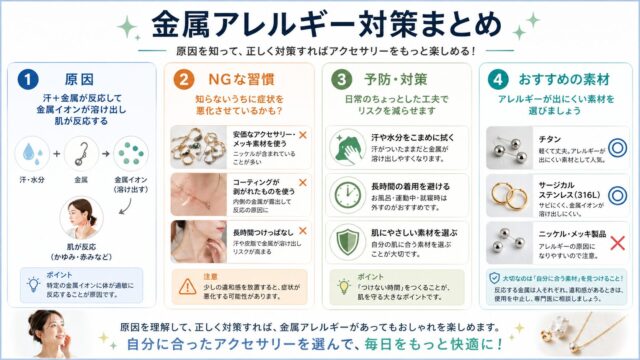金属アレルギー対策まとめ