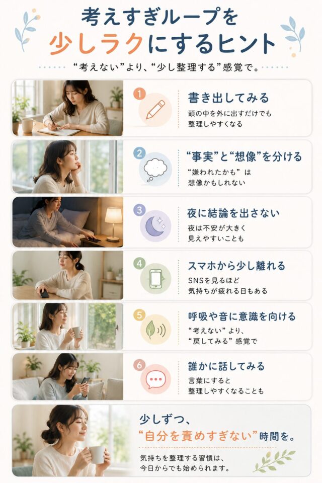 考えすぎループを少しラクにするヒント