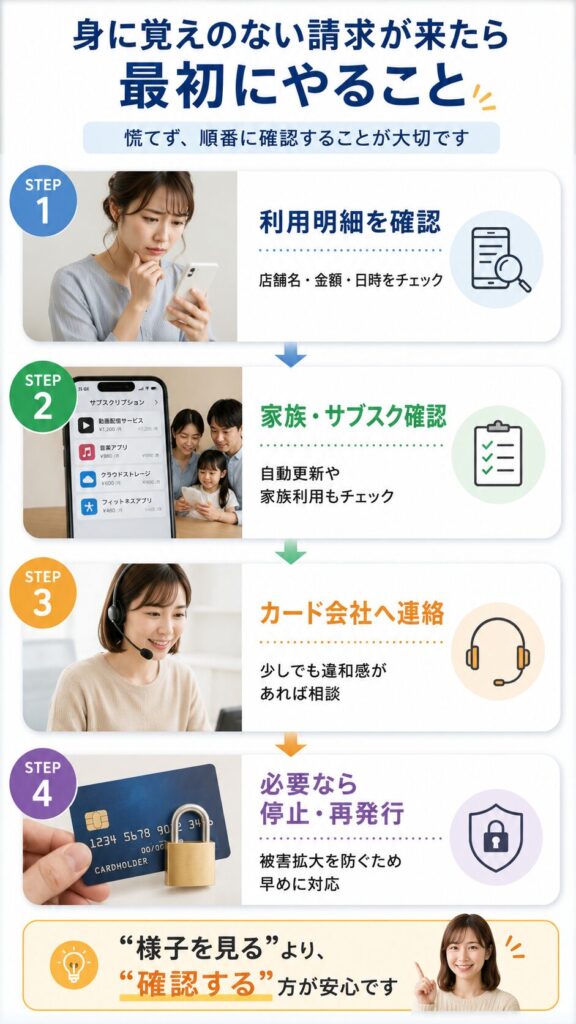 身に覚えのない請求が来たら最初にやること