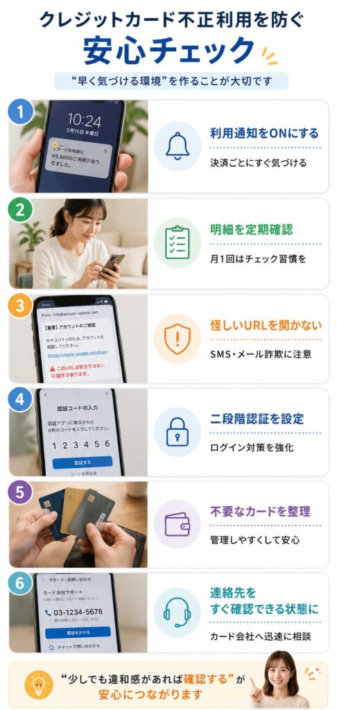 クレジットカード不正利用を防ぐ安心チェック