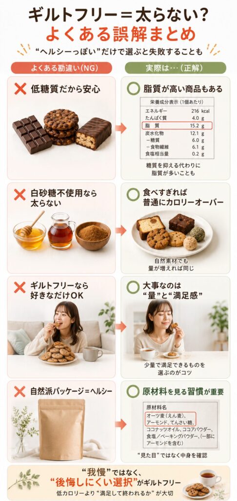 ギルトフリースイーツの「よくある誤解まとめ」