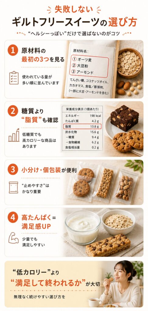失敗しないギルトフリースイーツの選び方