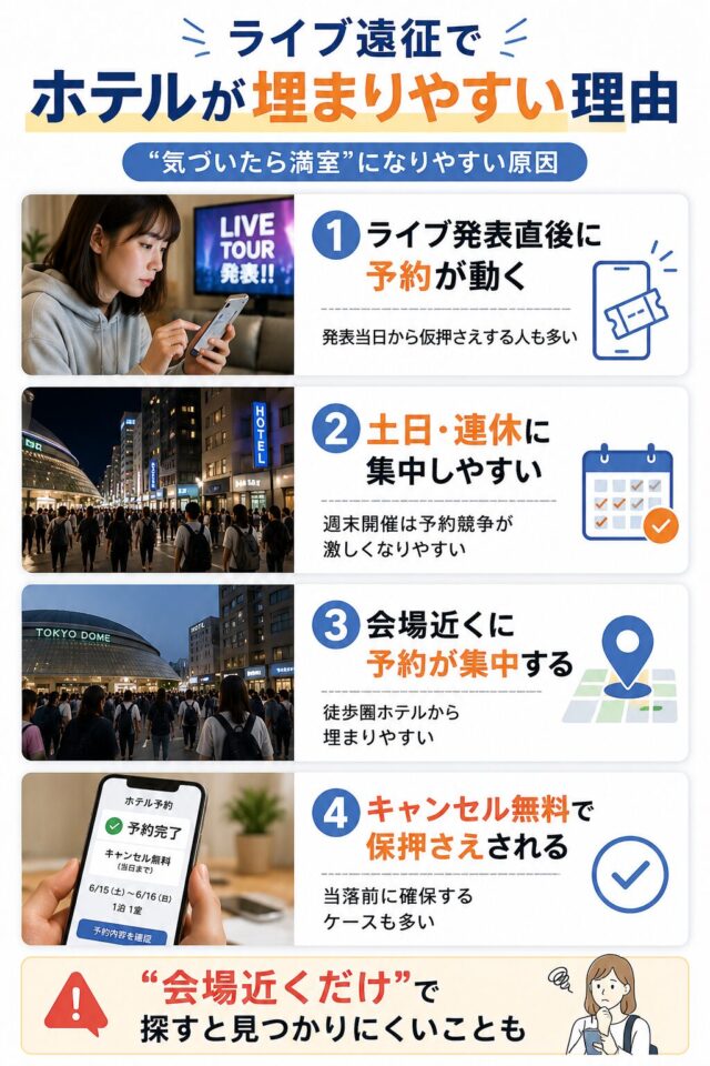 ホテルが埋まりやすい理由