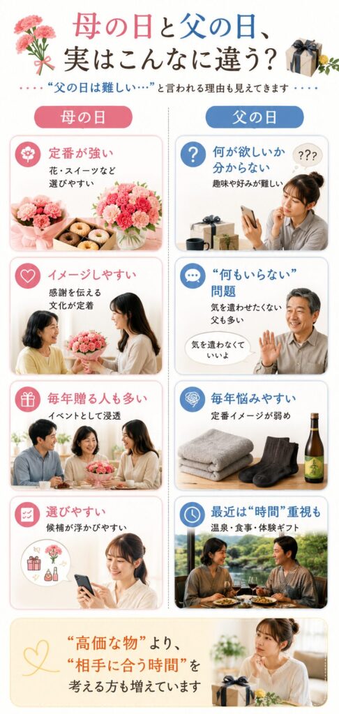 母の日と父の日の違い