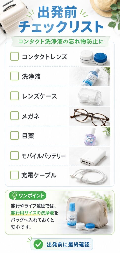 出発前チェックリスト
